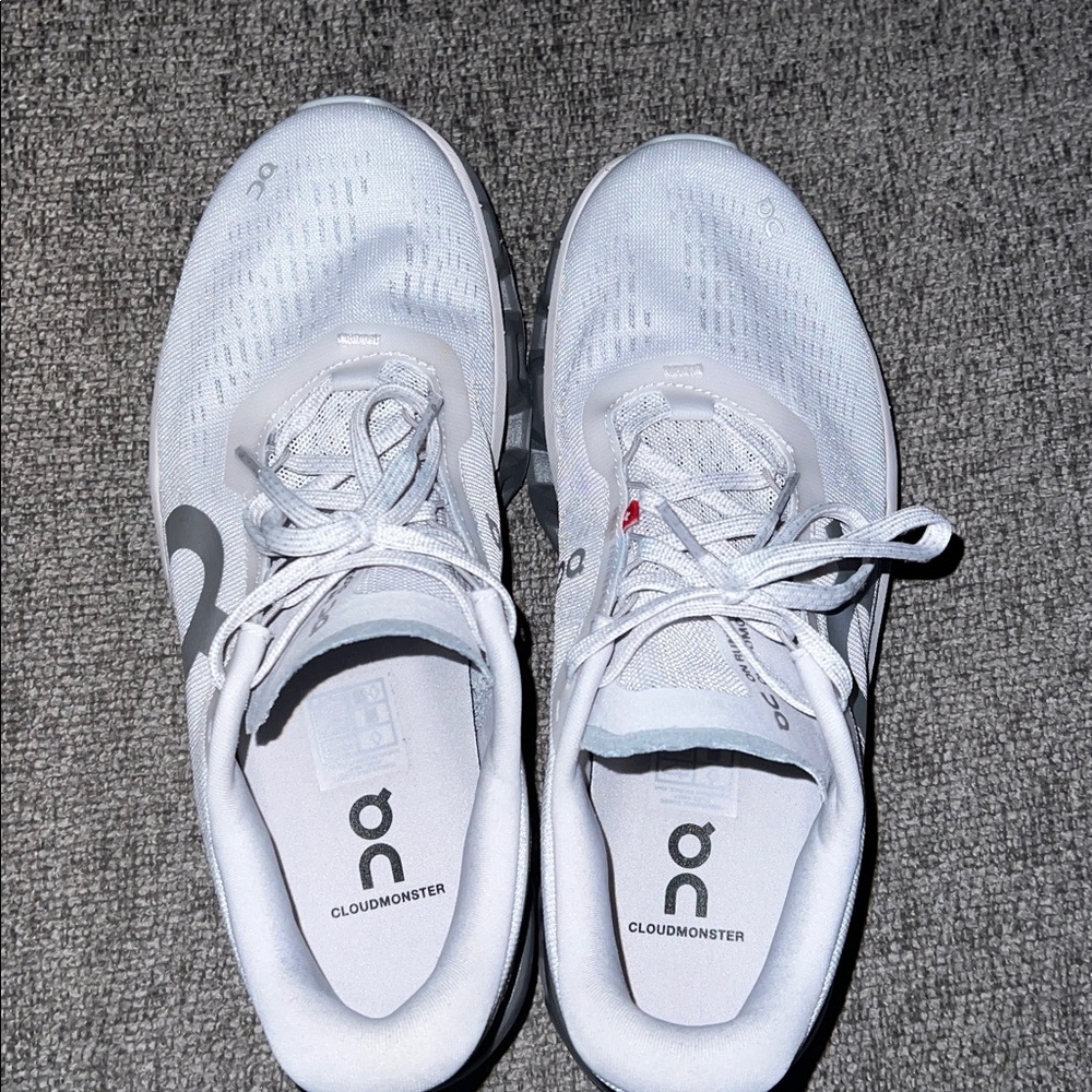 On Running Cloudmonster Gray Athletic Shoes - Picture 2 of 3